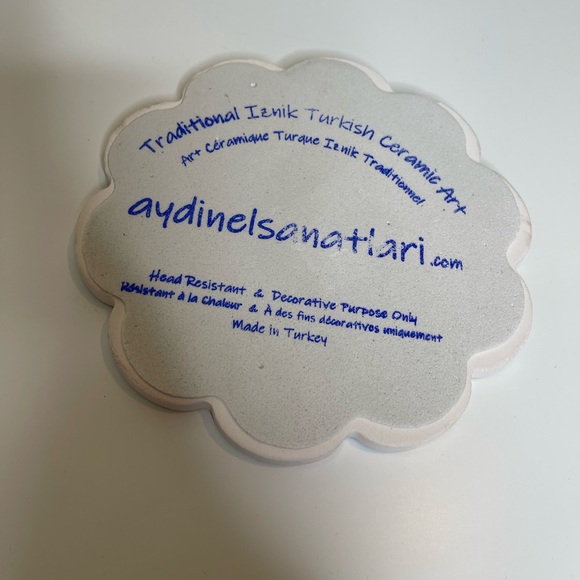 AYDIN LARGE TURKISH CERAMIC COASTER - Picture 5 of 5